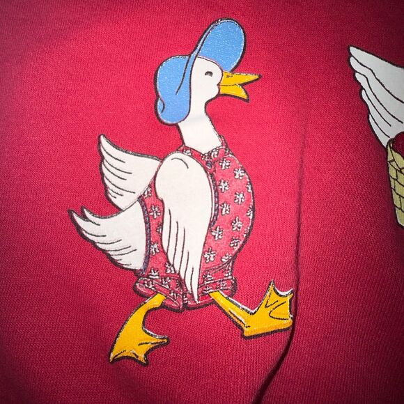 Vintage 80s Duck Duck Goose Stranger Things Nancy Sweatshirt Gopher - Picture 4 of 16